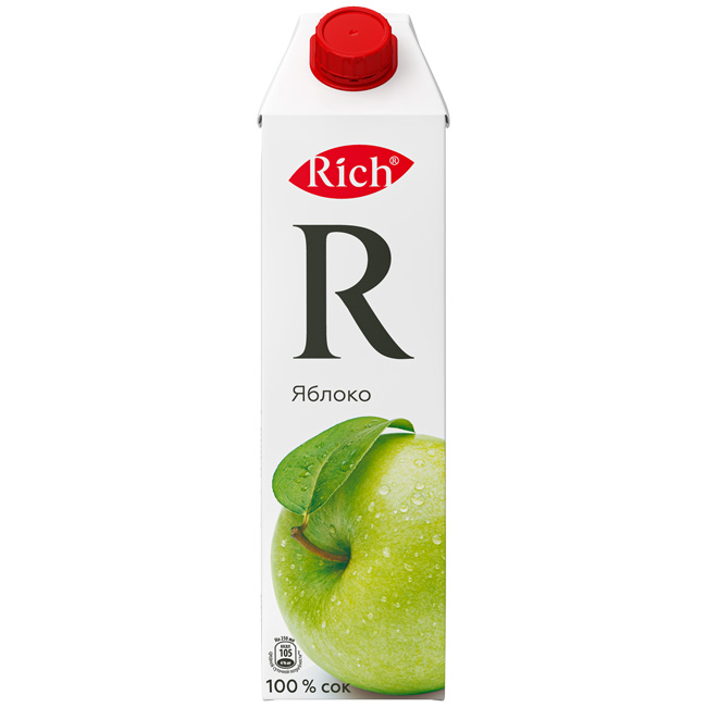 RICH Сок  Яблочный 1 л.