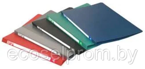 Папка с метал пружин. скоросш. А4 РZ 05Р пластик 0,5мм ассорти.