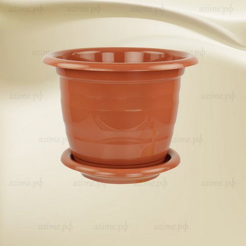 Горшок д/цветов "Виола"3,5 л..коричневый  арт.М1533