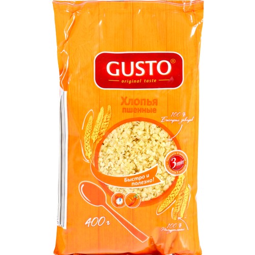 Хлопья пшенные Gusto 400г